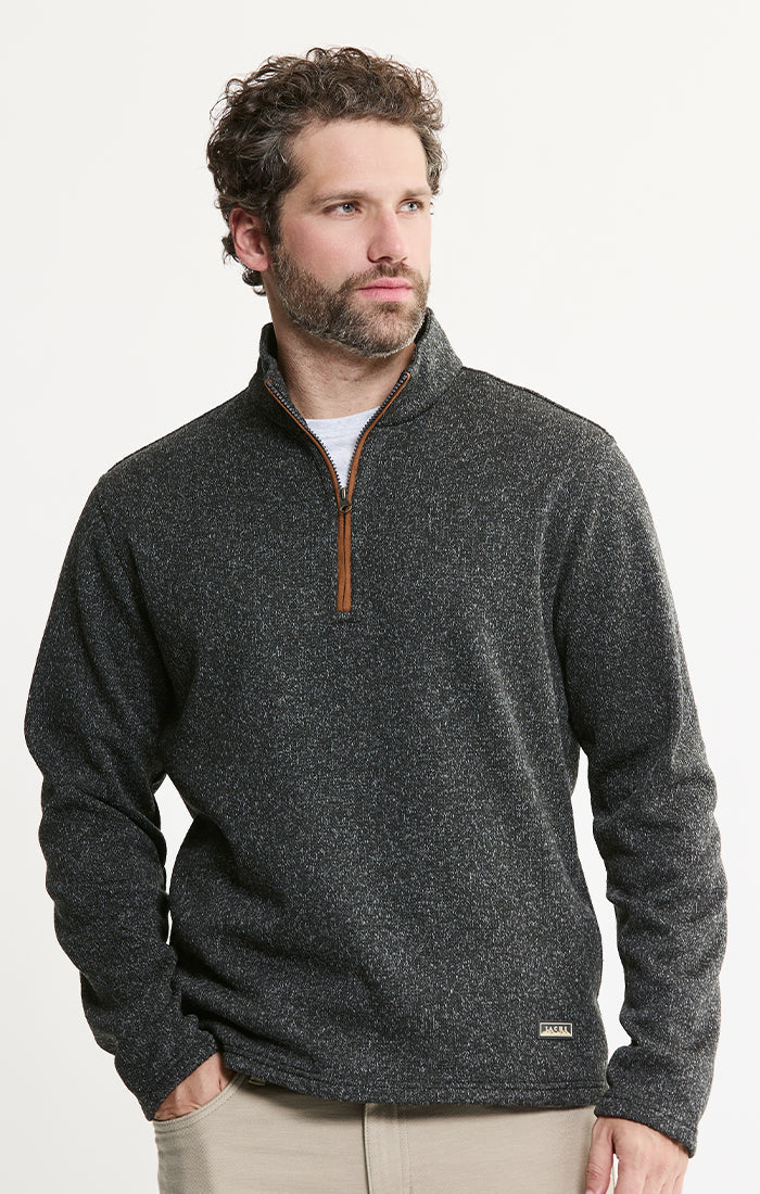 Stretch Sweater Fleece Quarter Zip Pullover