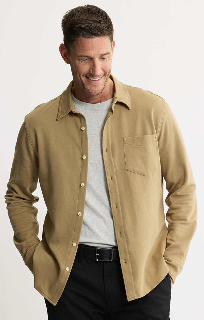 Manor Long Sleeve Cotton Double Face Shirt