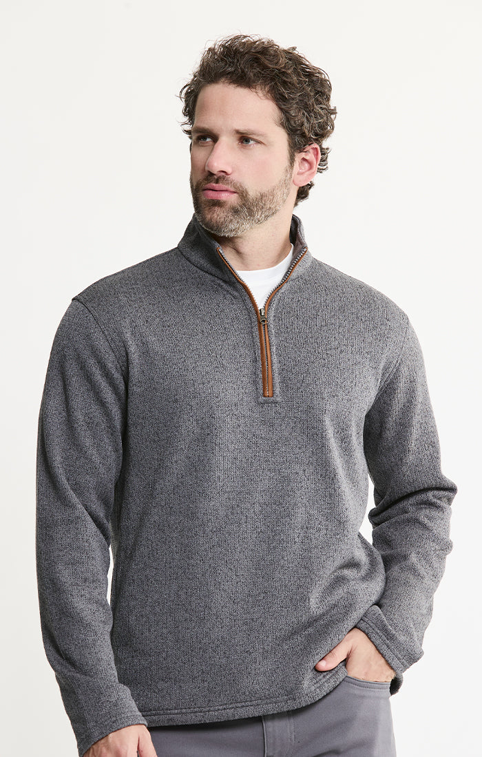 Stretch Sweater Fleece Quarter Zip Pullover