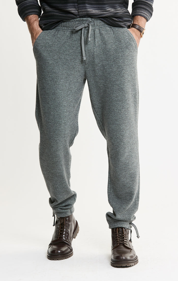 Wool Blend Knit Jogger Pants