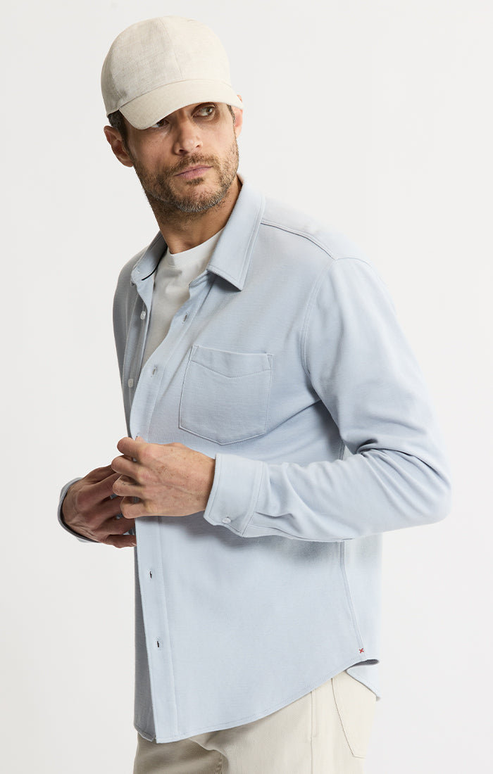 Manor Long Sleeve Cotton Double Face Shirt