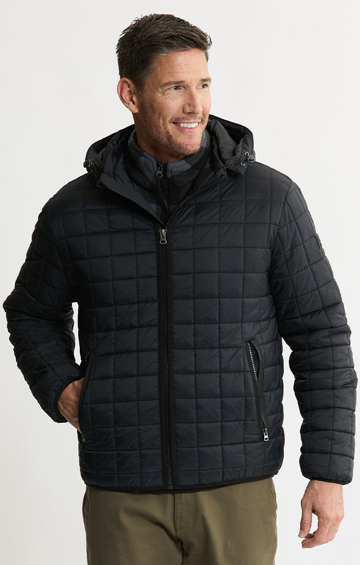 Light Quilted Hooded Puffer Jacket