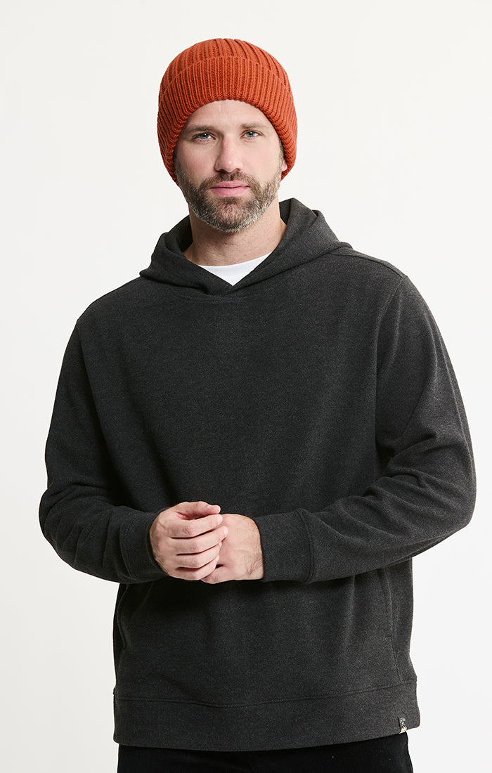 Wool Blend Pullover Hoodie
