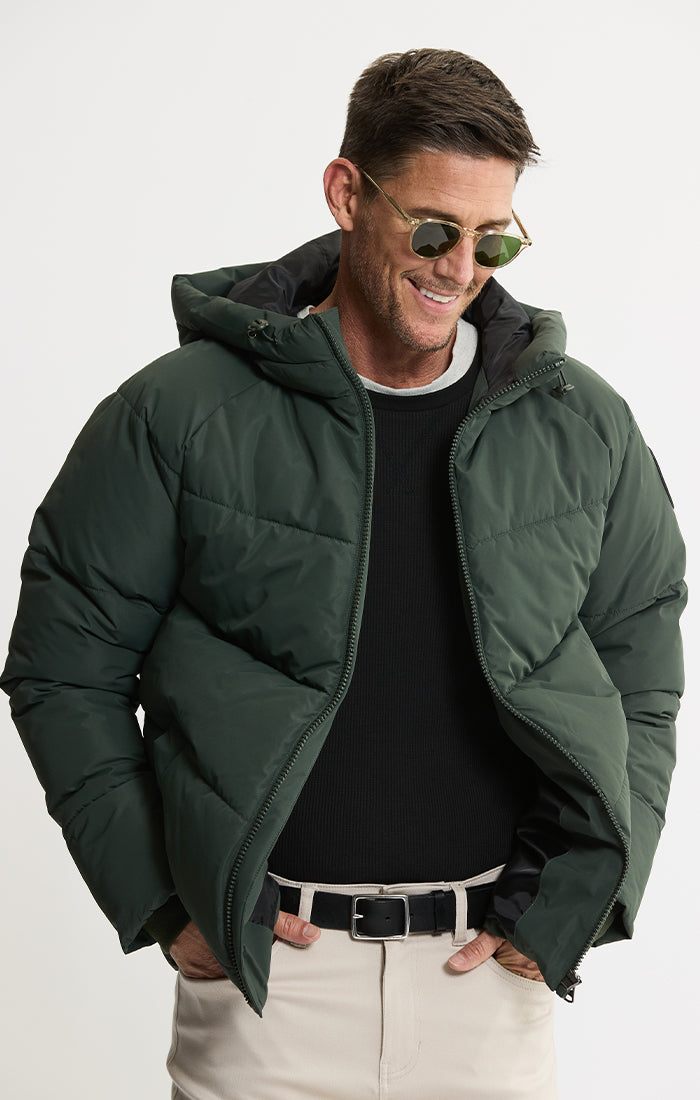 Quilted Hooded Puffer Jacket