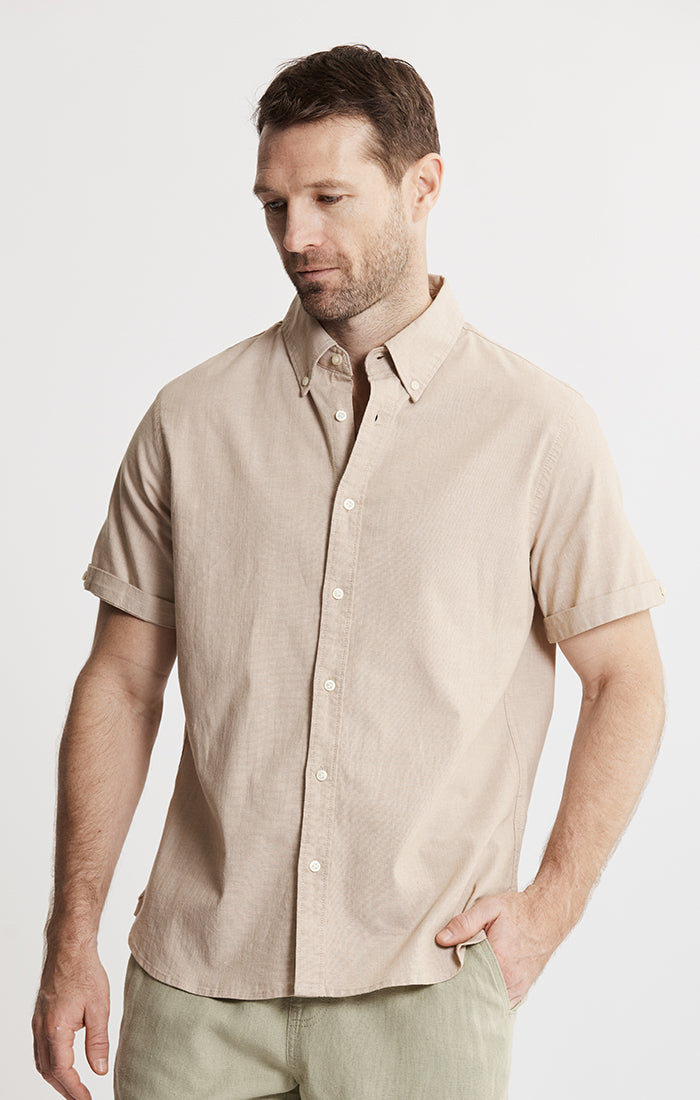 Short Sleeve Chambray Shirt