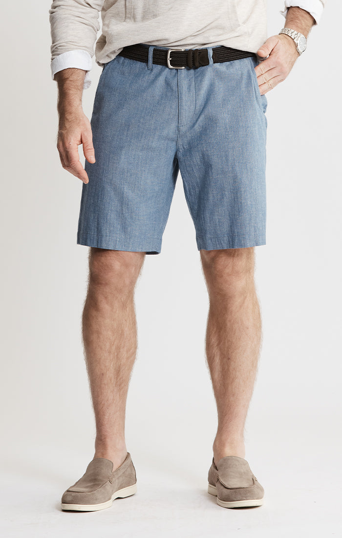 Stretch Chambray Shorts
