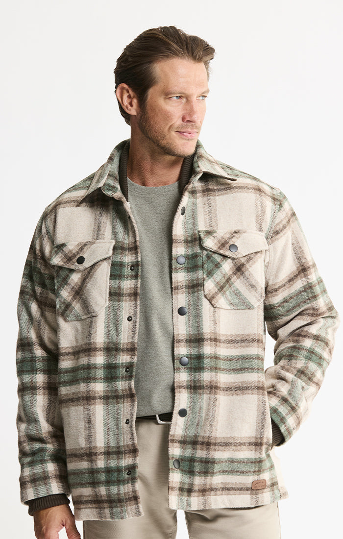 Sherpa Lined Wool Blend Jacket