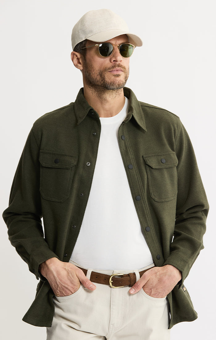 Brushed Knit Overshirt