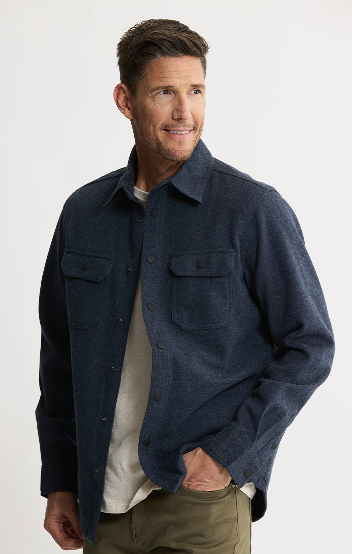 Brushed Knit Overshirt