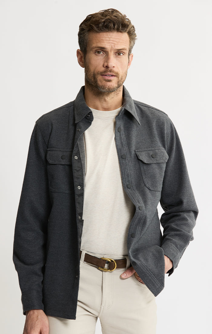 Brushed Knit Overshirt