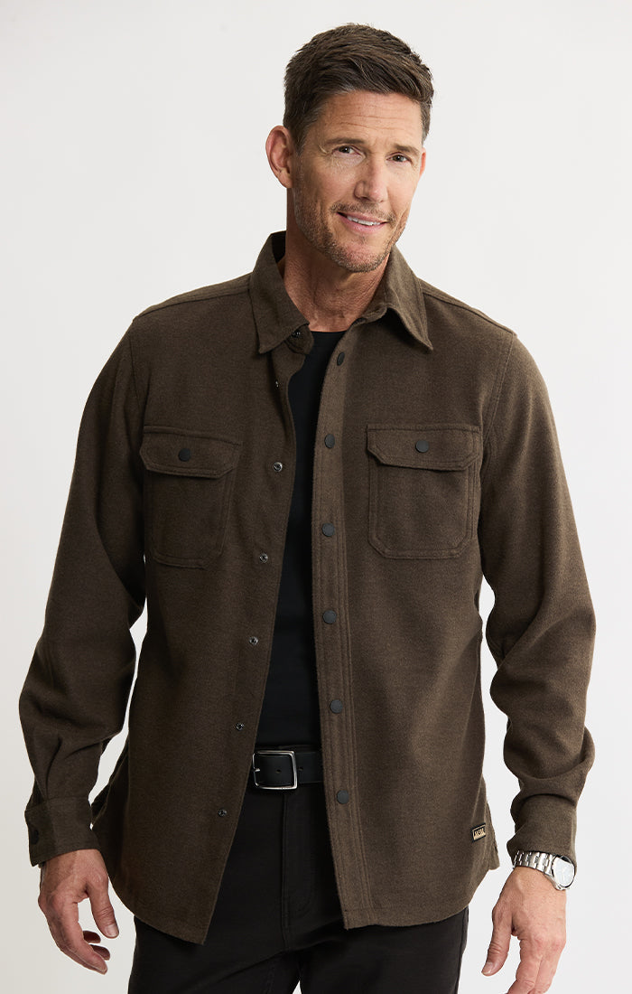 Brushed Knit Overshirt
