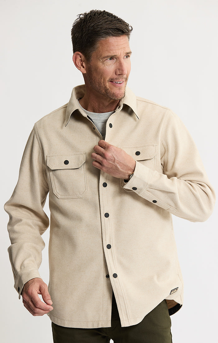 Brushed Knit Overshirt