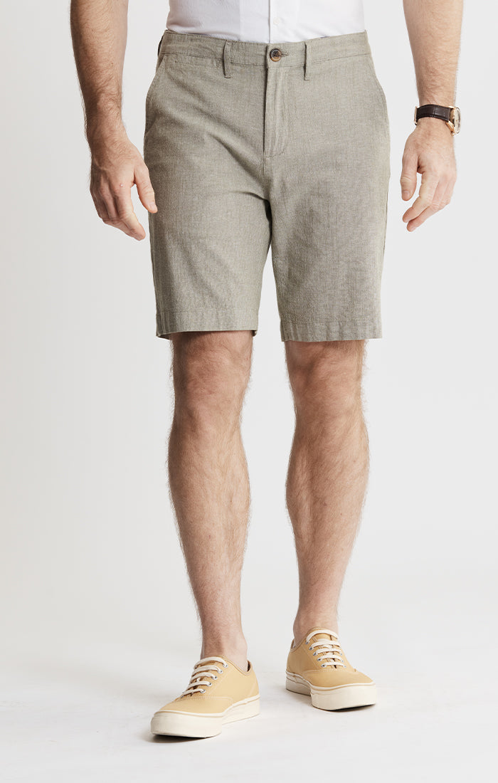 Stretch Chambray Shorts