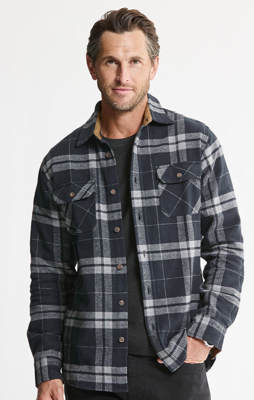2-Pack Heritage Flannel Shirt + Thermal Crewneck