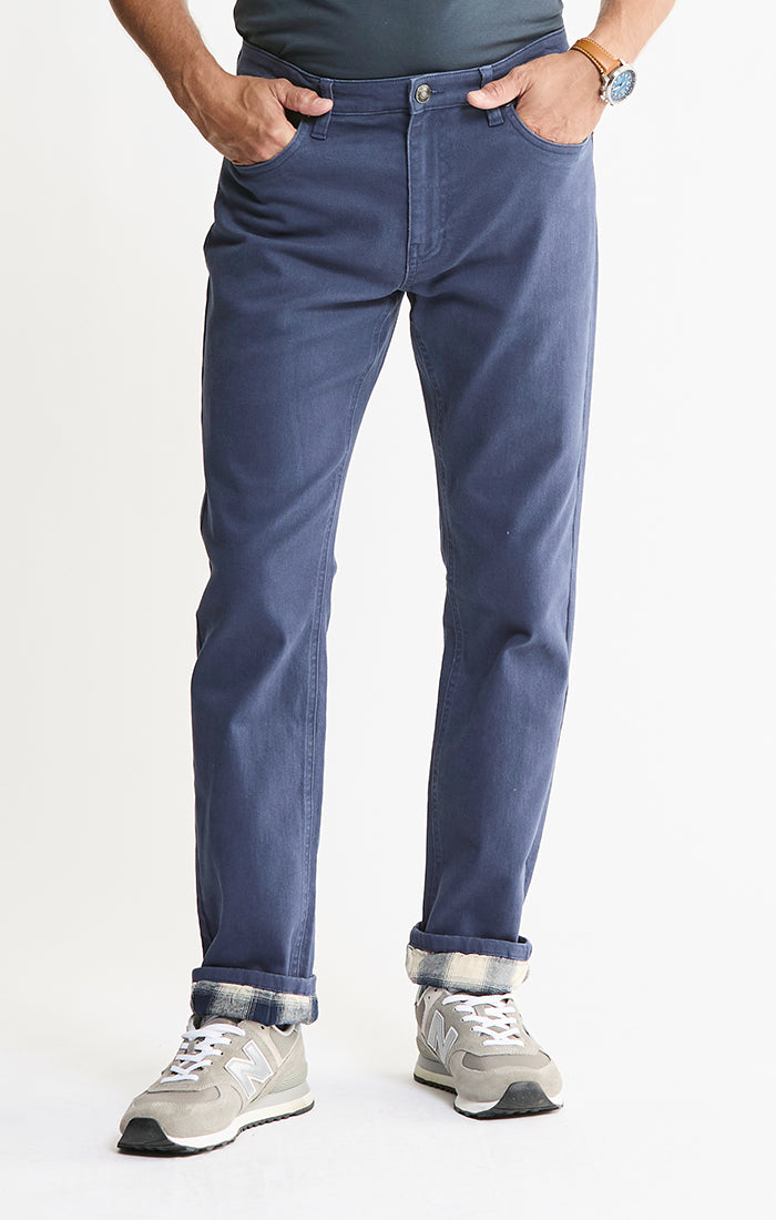 Flannel Lined Bull Denim 5-Pocket Pants