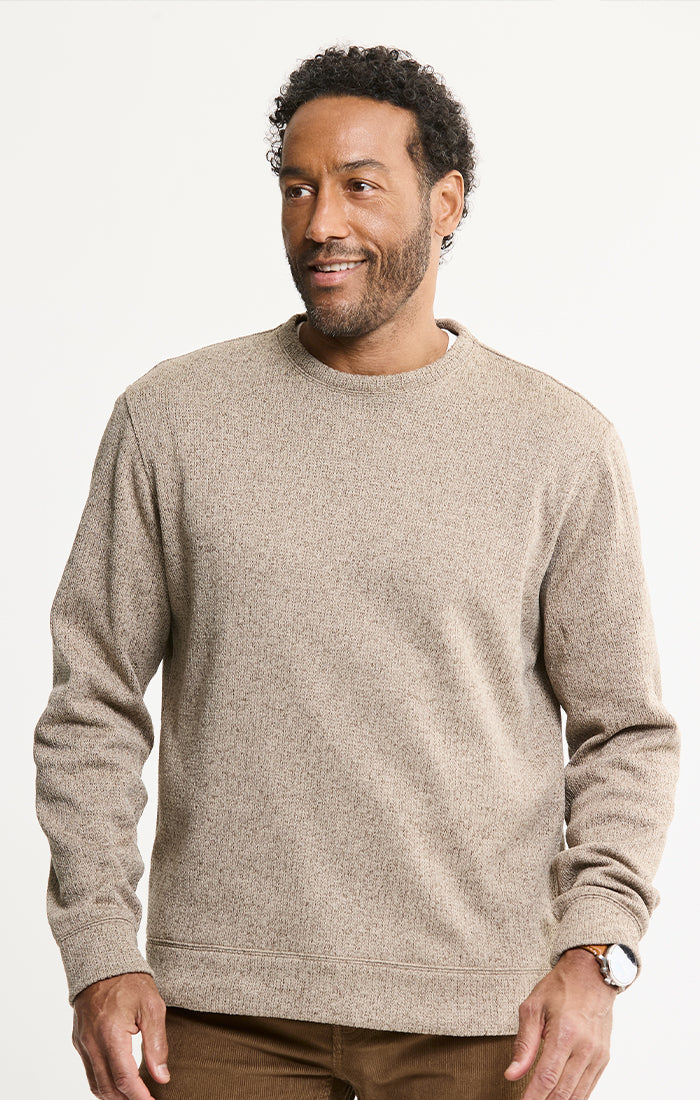 Stretch Sweater Fleece Crewneck