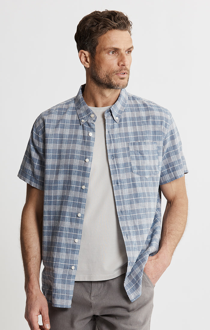 Cotton Linen Short Sleeve Shirt