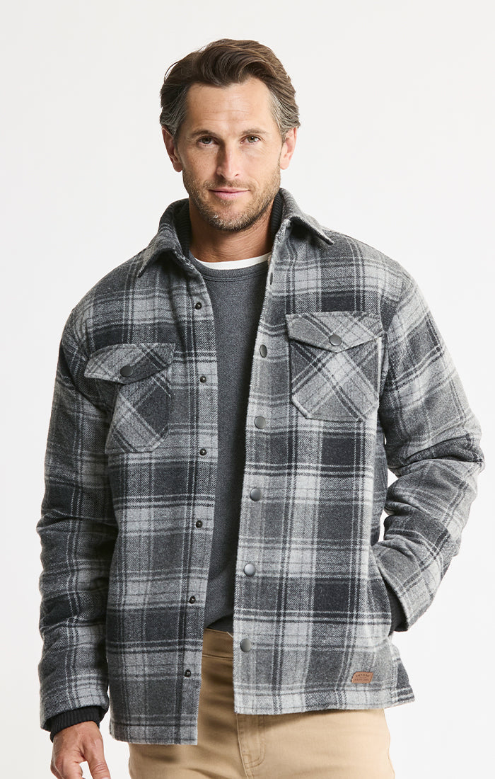 Sherpa Lined Wool Blend Jacket