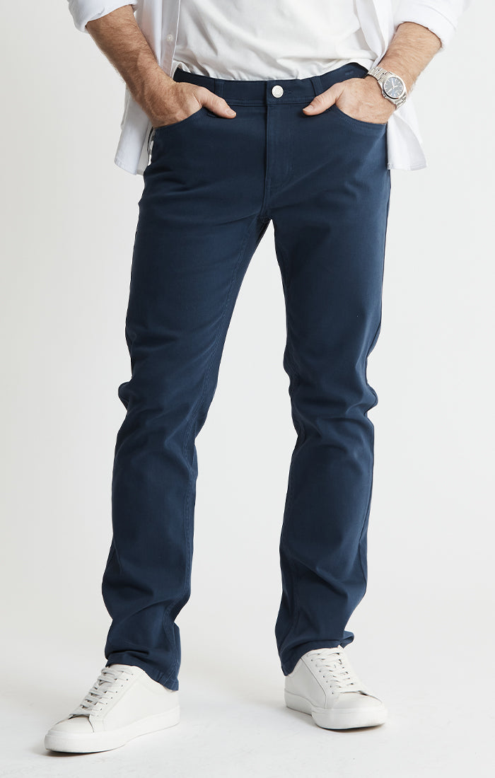 Stretch Cotton 5-Pocket Pants