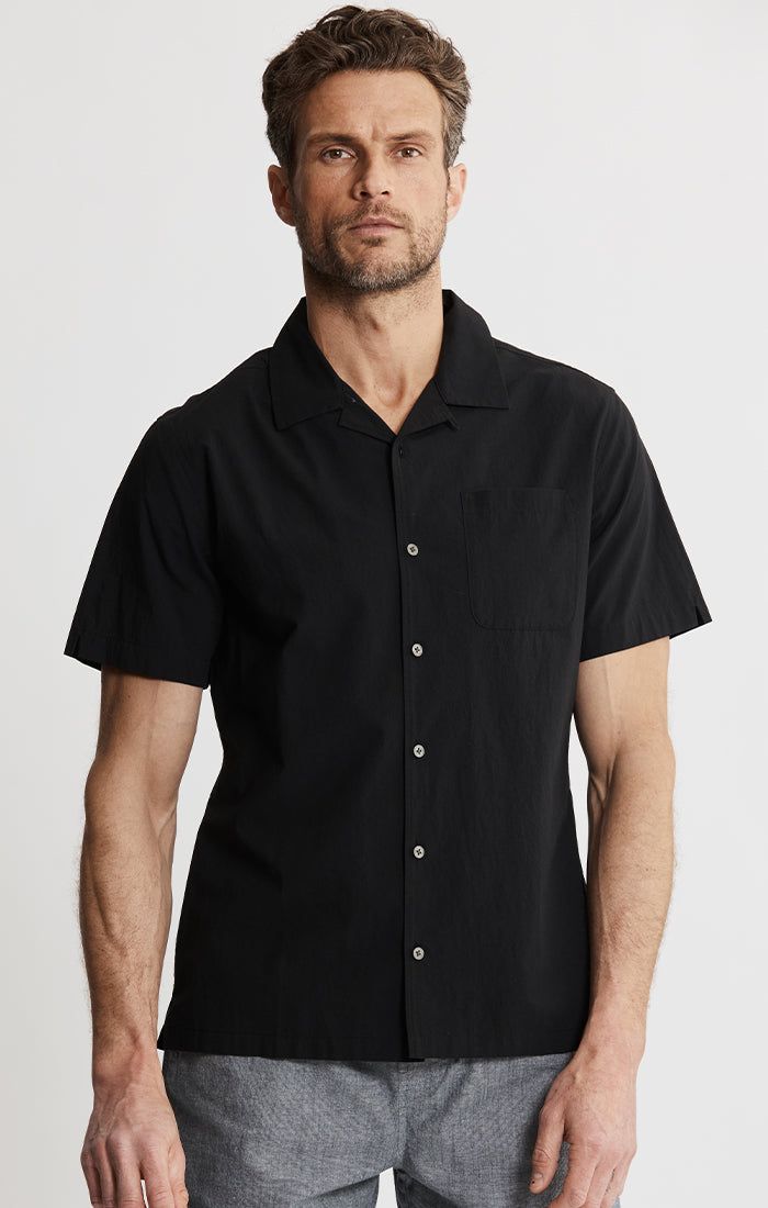 Paper Touch Short Sleeve Camp Shirt