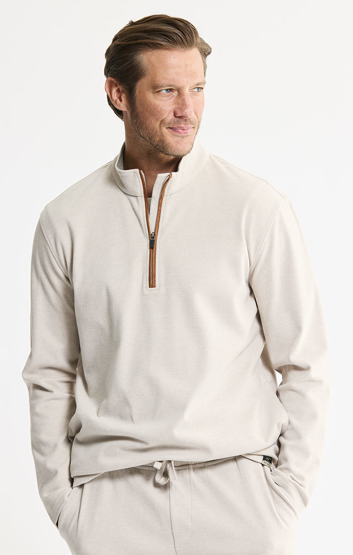 Ultra Soft Heather Quarter Zip Pullover