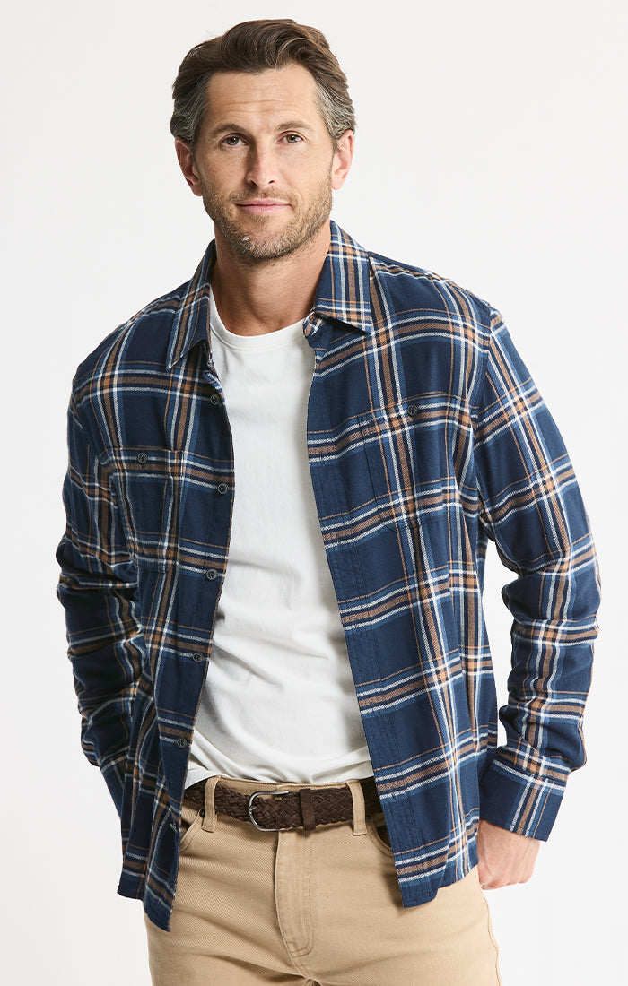 Rye Lightweight Flannel Utility Workshirt
