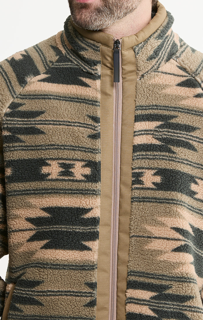 Sherpa Jacquard Full Zip Jacket