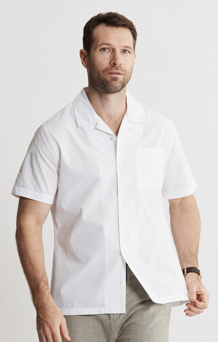 Paper Touch Short Sleeve Camp Shirt