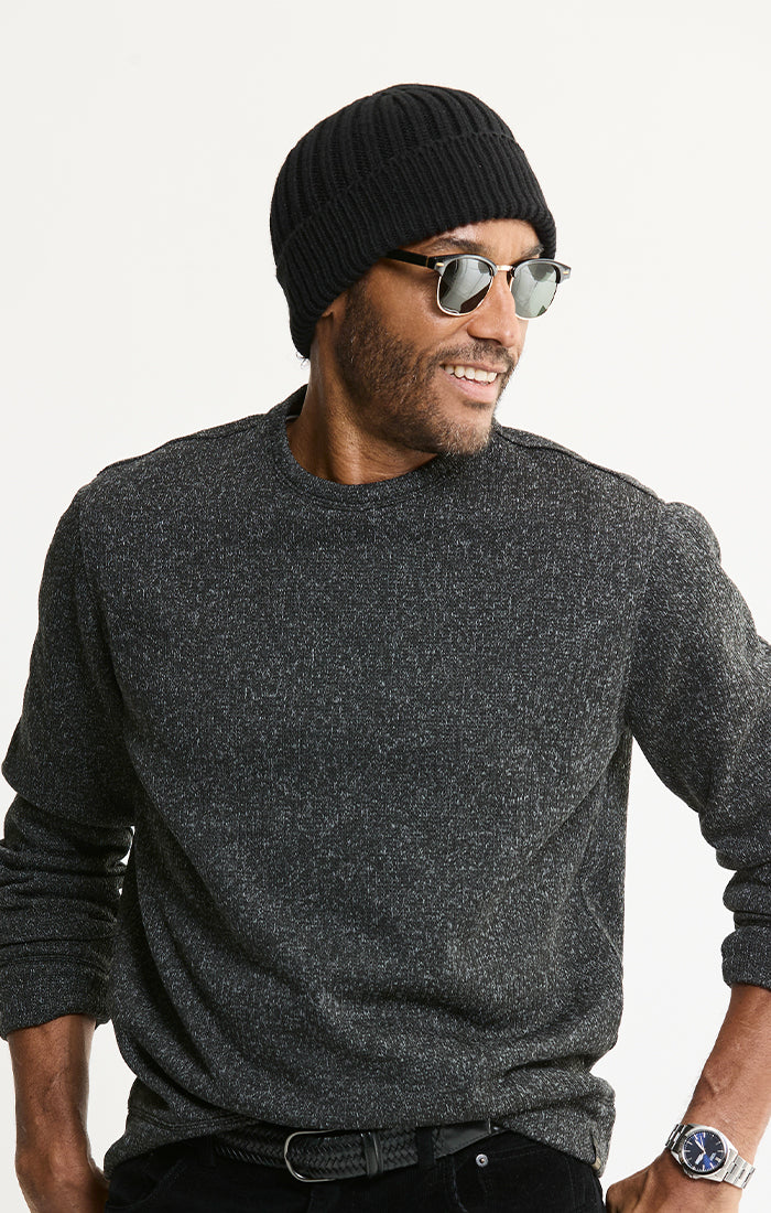 Stretch Sweater Fleece Crewneck