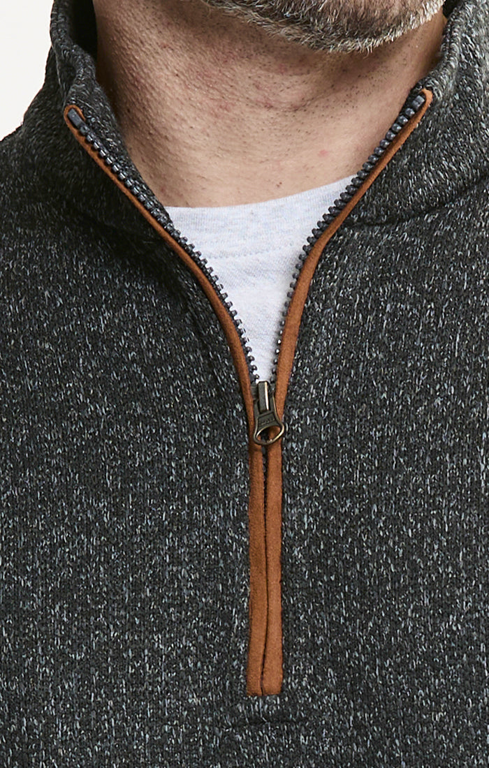 Stretch Sweater Fleece Quarter Zip Pullover