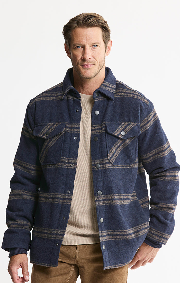 Sherpa Lined Wool Blend Jacket