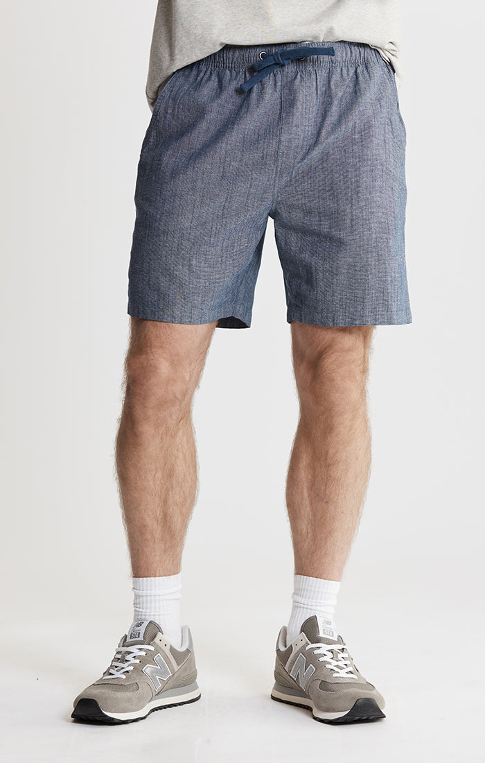 Chambray Pull On Shorts