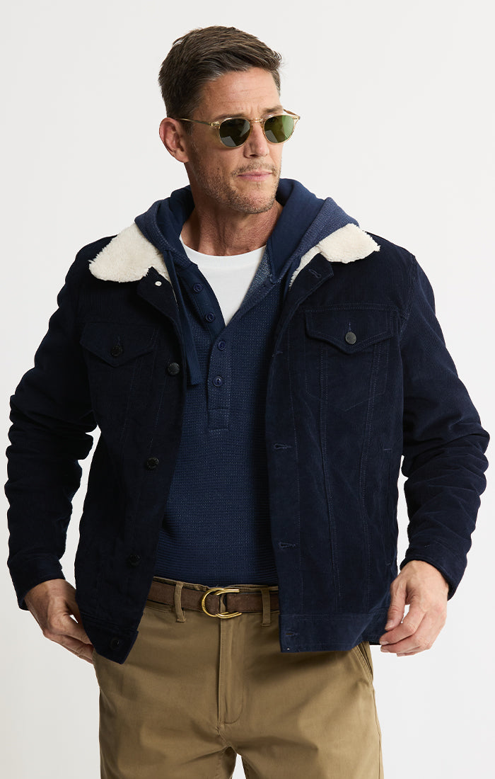Sherpa Lined Corduroy Trucker Jacket