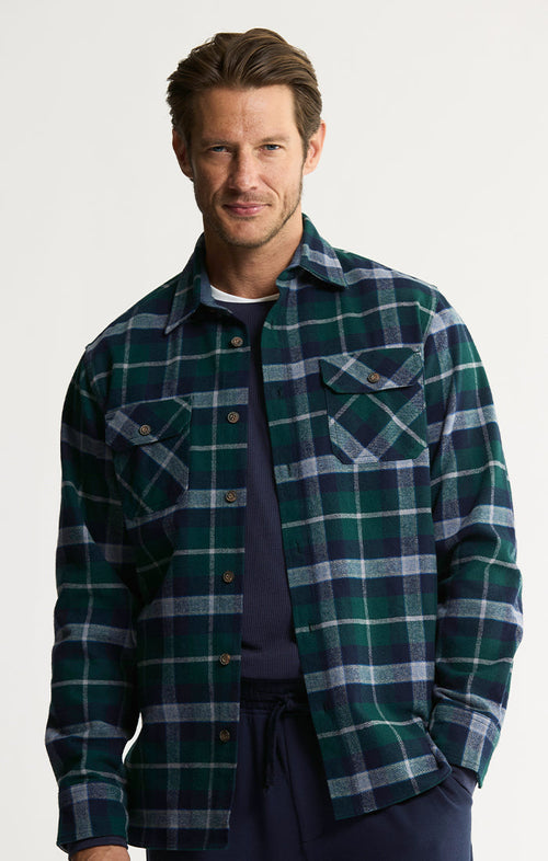 2-Pack Brawny Flannel + Thermal Crewneck