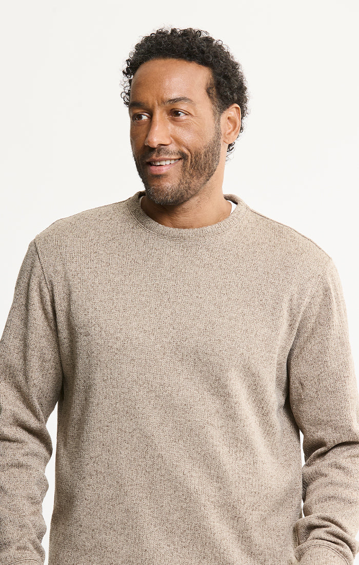 Stretch Sweater Fleece Crewneck