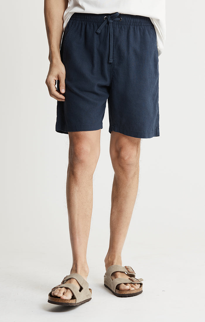 Linen Pull On Shorts