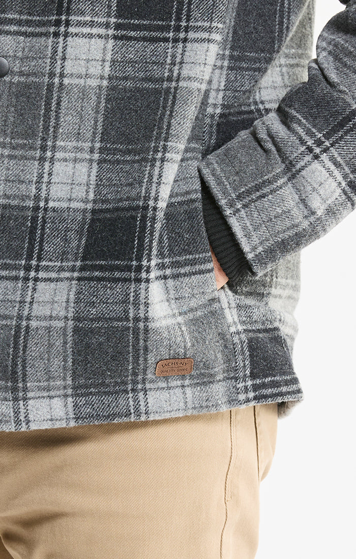 Sherpa Lined Wool Blend Jacket