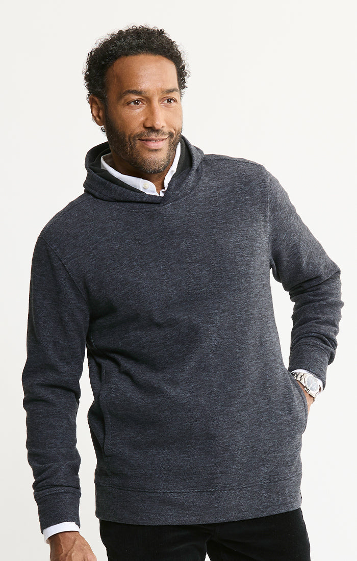 Wool Blend Pullover Hoodie