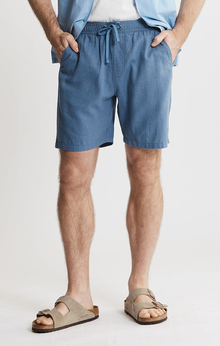 Linen Pull On Shorts