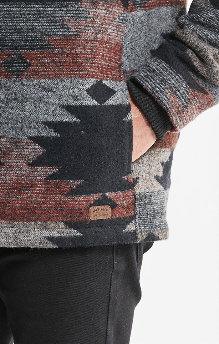 Sherpa Lined Wool Blend Jacket