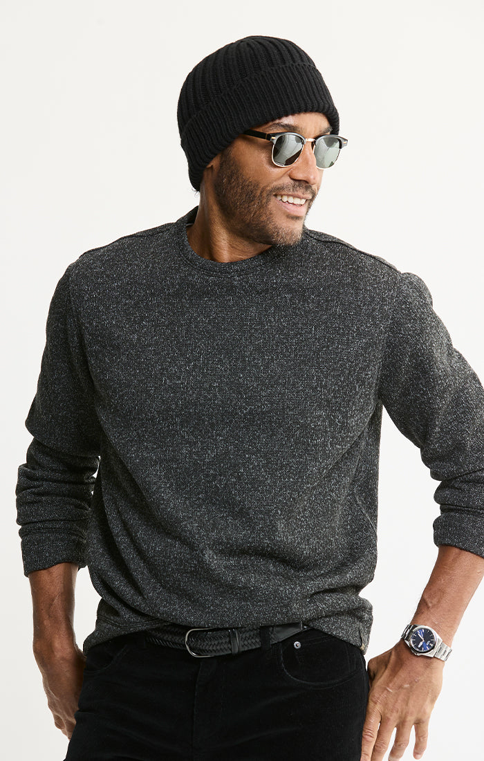Stretch Sweater Fleece Crewneck
