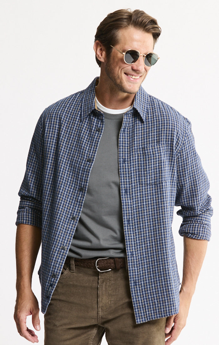 Manor Twill Button-Up Flannel Shirt