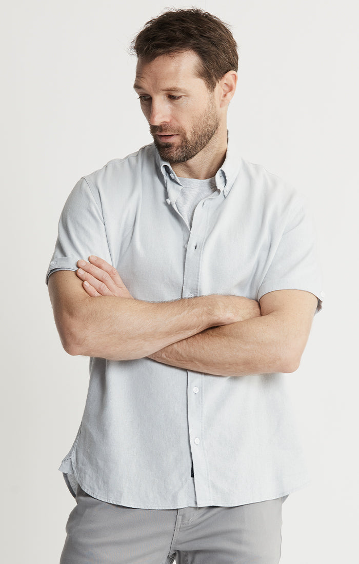 Noho Short Sleeve Linen Viscose Shirt