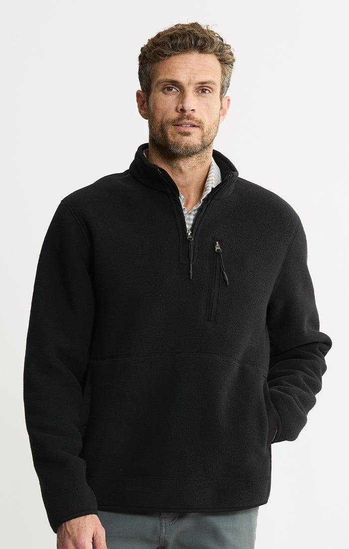 Sherpa Lined Polar Fleece Quarter Zip Pullover