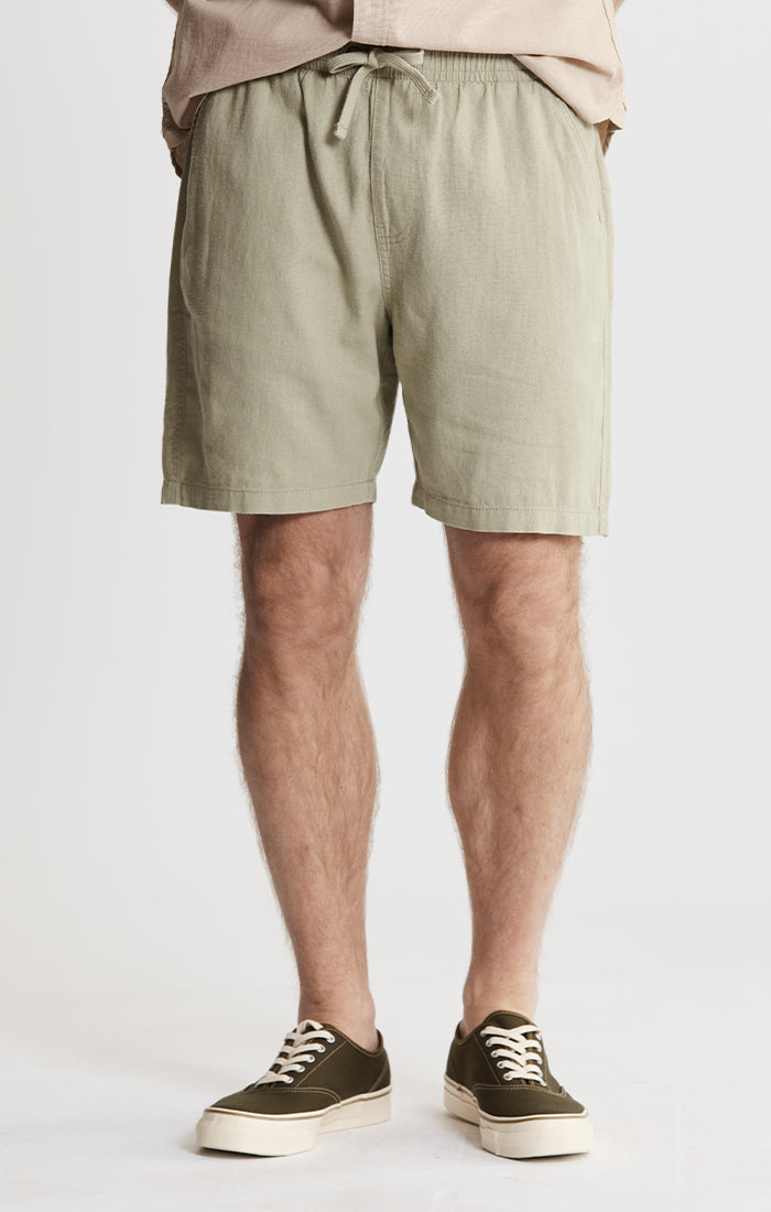Linen Pull On Shorts