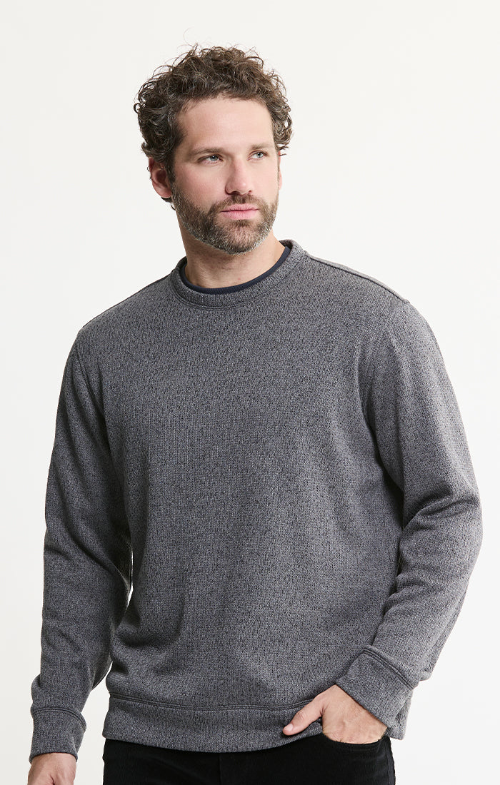 Stretch Sweater Fleece Crewneck