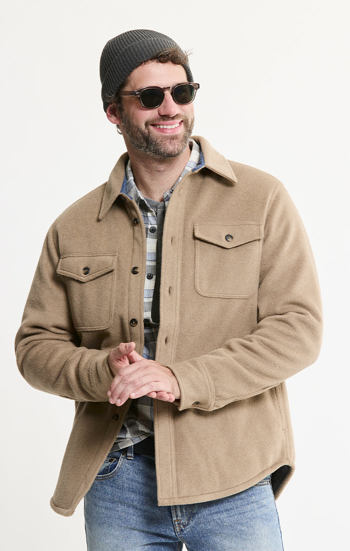 Luxe Soft-Blend Quilt Lined Overshirt