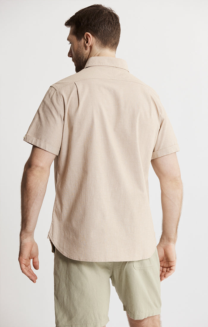 Short Sleeve Chambray Shirt