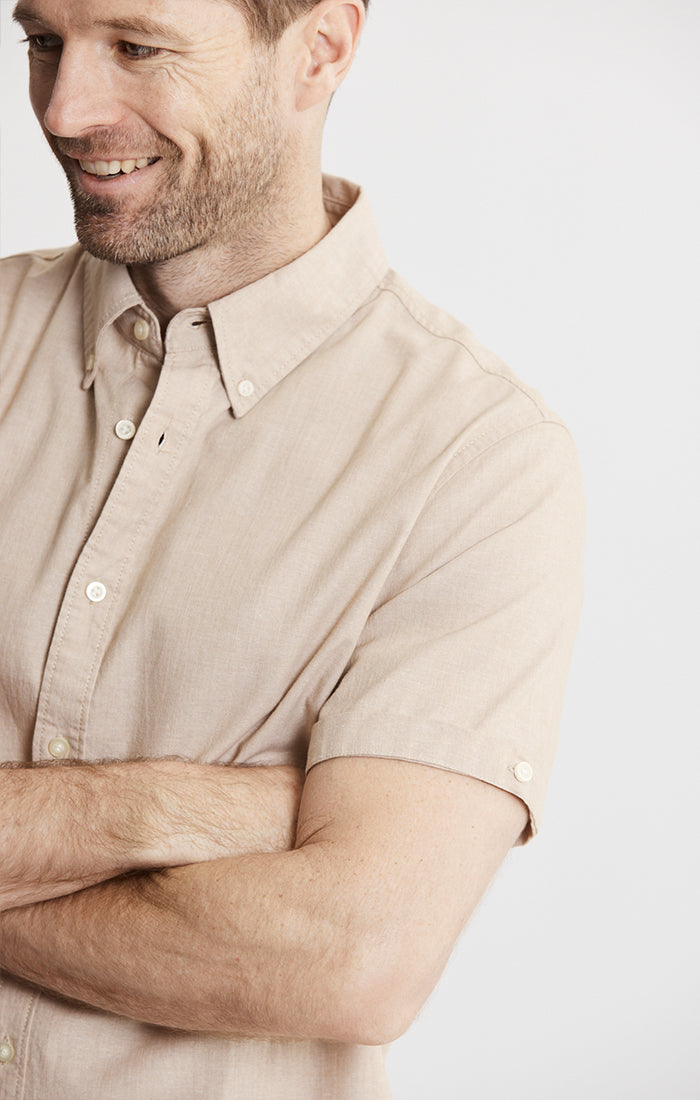 Short Sleeve Chambray Shirt