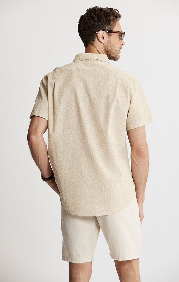 Cotton Linen Short Sleeve Shirt